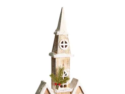Decorazione natalizia LED NILAKA Casa 85 cm Marrone chiaro