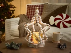 Decorazione natalizia LED PATARI Stella 42 cm Marrone chiaro