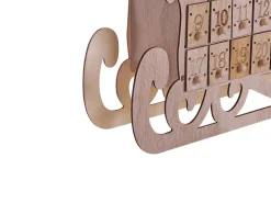 Decorazione natalizia LED IMPALA Calendario dell'Avvento 40 cm Marrone chiaro
