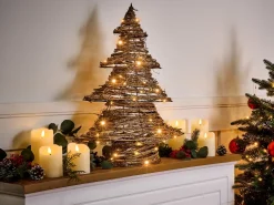 Decorazione natalizia LED FURESO Albero di Natale 60 cm Naturale