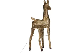 Decorazione natalizia LED AKUREYRI Renna 110 cm Oro
