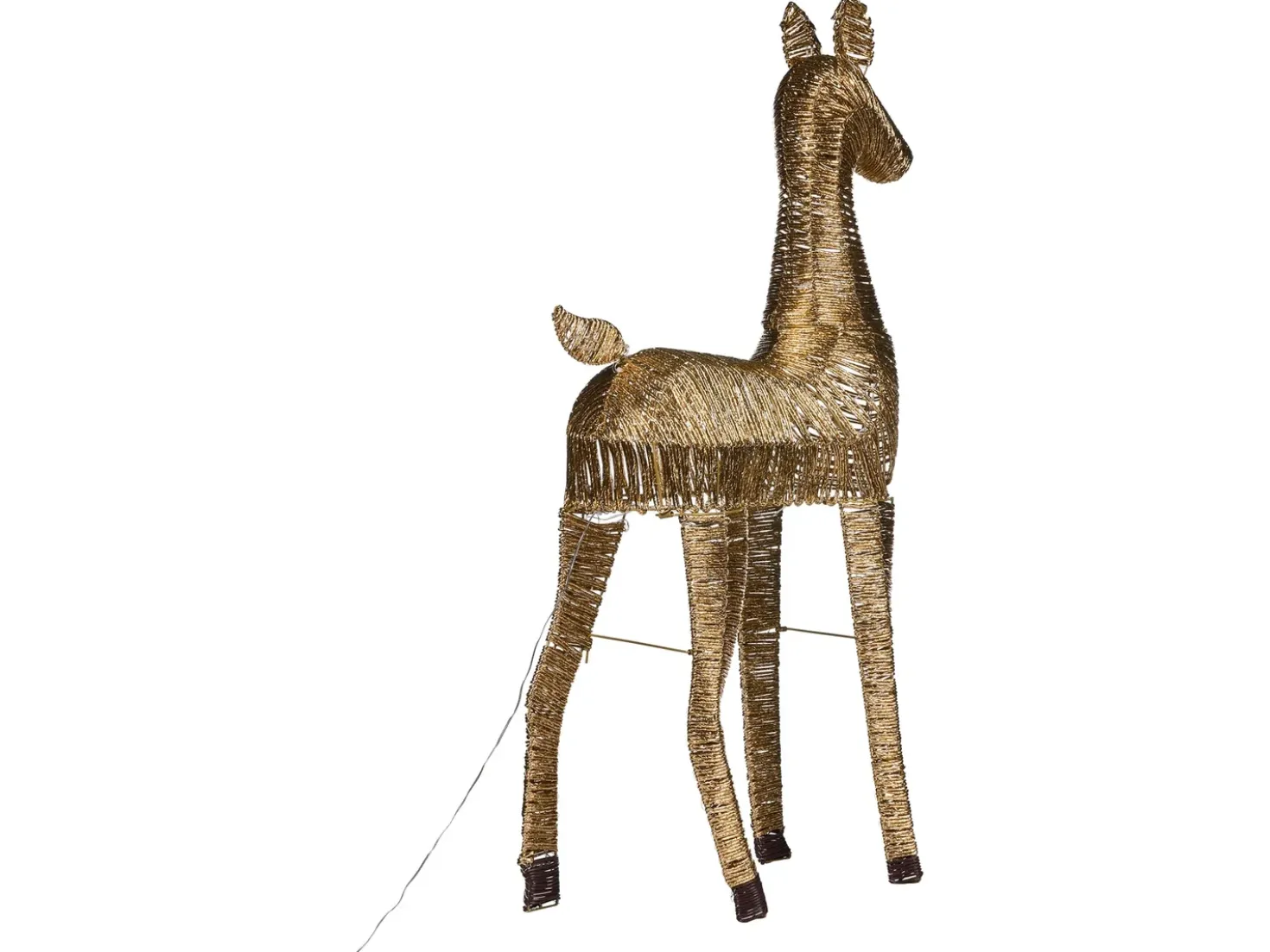 Decorazione natalizia LED AKUREYRI Renna 110 cm Oro