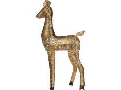 Decorazione natalizia LED AKUREYRI Renna 110 cm Oro
