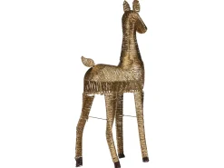 Decorazione natalizia LED AKUREYRI Renna 110 cm Oro