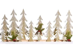 Decorazione natalizia LED ORIVESI Albero di Natale 30 cm Marrone chiaro