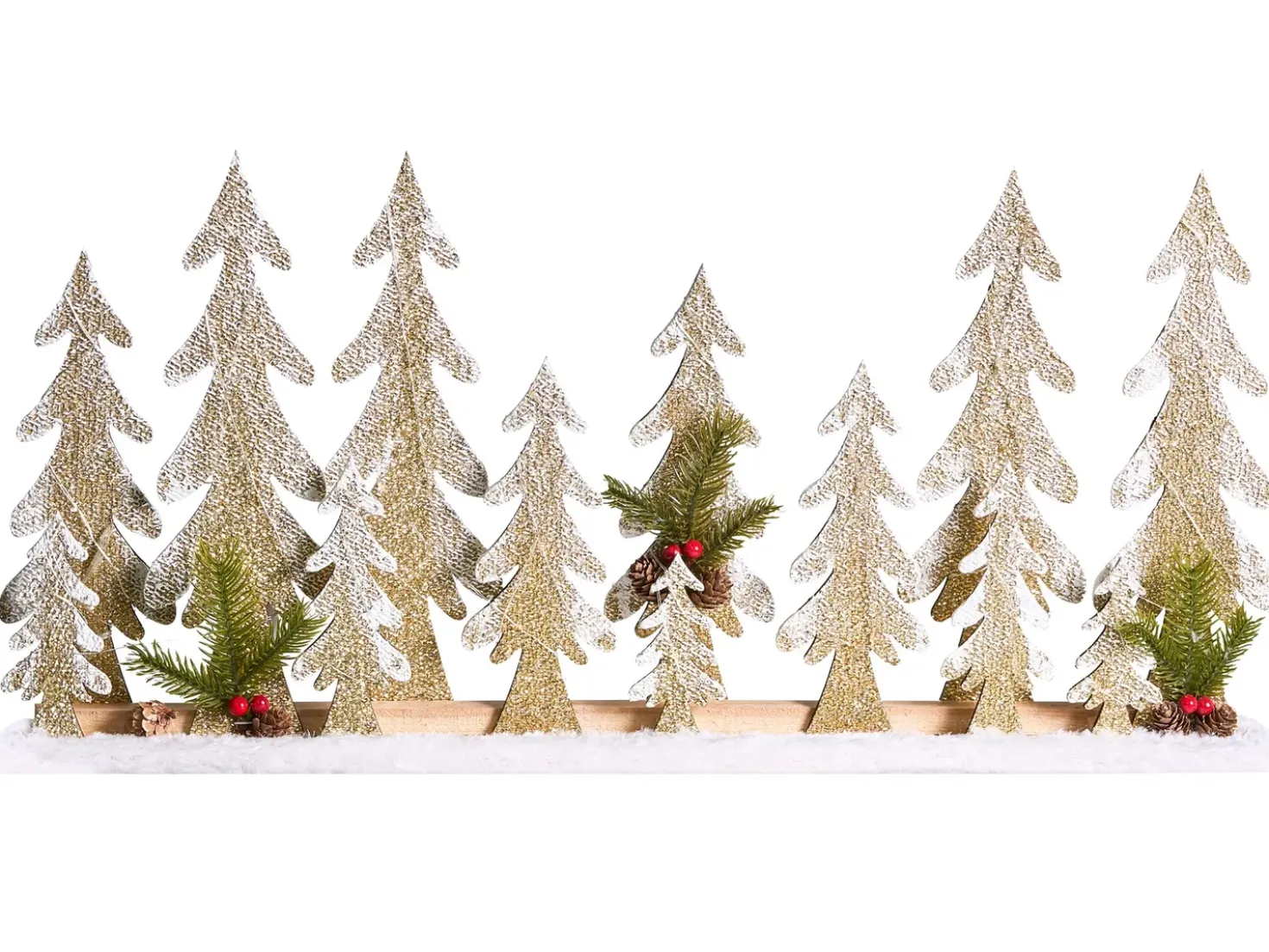 Decorazione natalizia LED ORIVESI Albero di Natale 30 cm Marrone chiaro