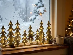 Decorazione natalizia LED ORIVESI Albero di Natale 30 cm Marrone chiaro