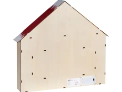 Decorazione natalizia LED NISSER Calendario dell'Avvento 44 cm Marrone chiaro