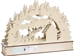 Decorazione natalizia LED GOKSJO 33 cm Marrone chiaro