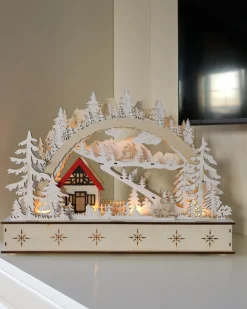 Decorazione natalizia LED GOKSJO 33 cm Marrone chiaro