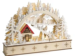 Decorazione natalizia LED GOKSJO 33 cm Marrone chiaro