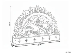 Decorazione natalizia LED GOKSJO 33 cm Marrone chiaro