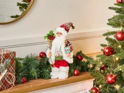 Decorazione natalizia MOSVATN Babbo Natale 37 cm Rosso/Verde