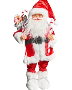 Decorazione natalizia ORMSAVATNET Babbo Natale 45 cm Rosso