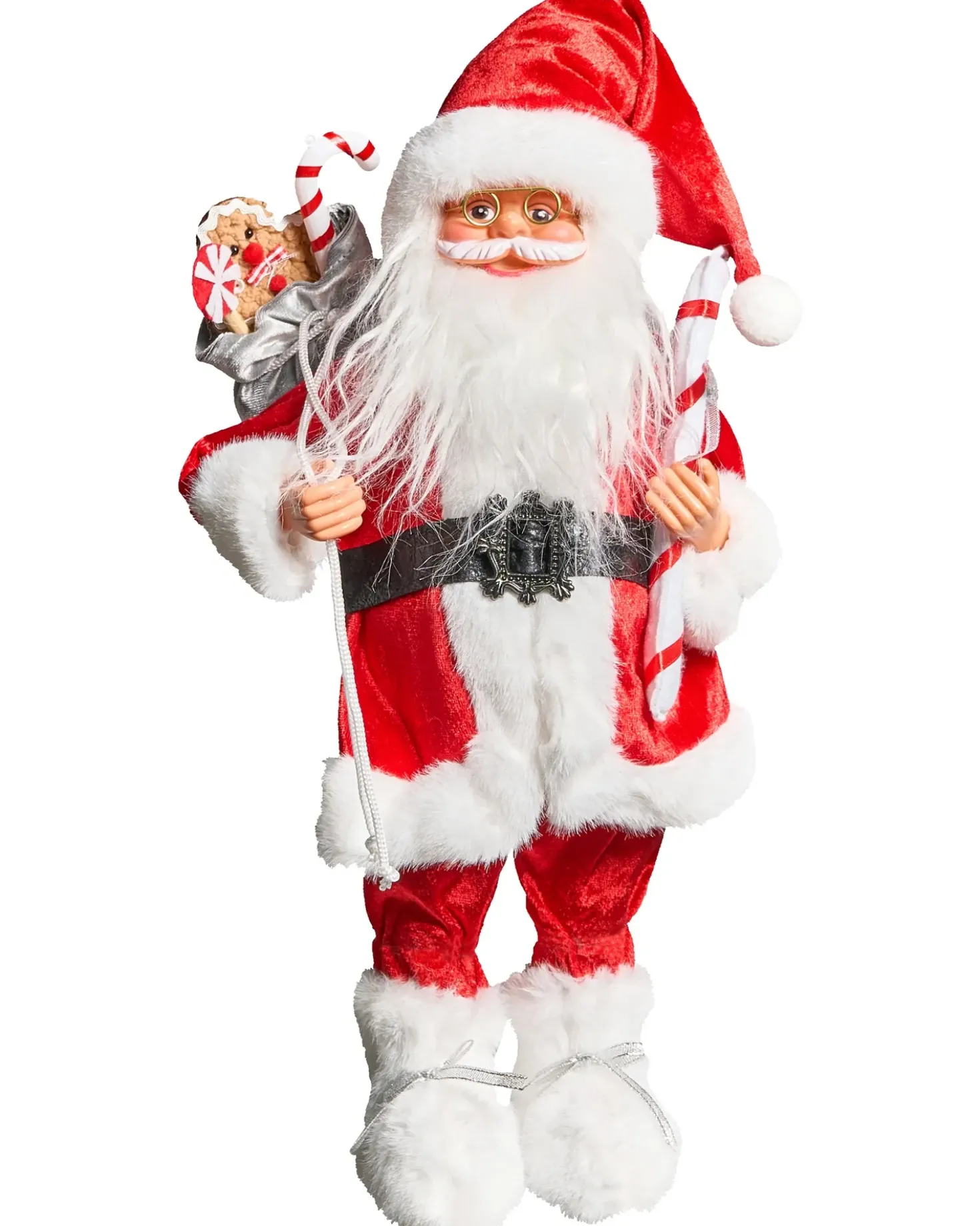 Decorazione natalizia ORMSAVATNET Babbo Natale 45 cm Rosso