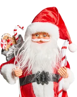 Decorazione natalizia ORMSAVATNET Babbo Natale 45 cm Rosso
