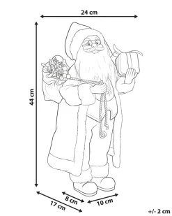 Decorazione natalizia RAMVATN Babbo Natale 44 cm Rosso