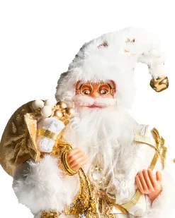 Decorazione natalizia STRAUMSFJORDEN Babbo Natale 40 cm Bianco/Oro