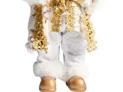 Decorazione natalizia STRAUMSFJORDEN Babbo Natale 40 cm Bianco/Oro