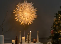 Decorazione natalizia SVEDAN Stella 60 cm Bianco sporco