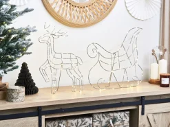 Decorazione per esterni LED SAIJA Renna 46 cm Argento