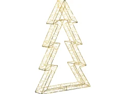 Decorazione per esterni LED AKERAN Albero di Natale 60 cm Argento