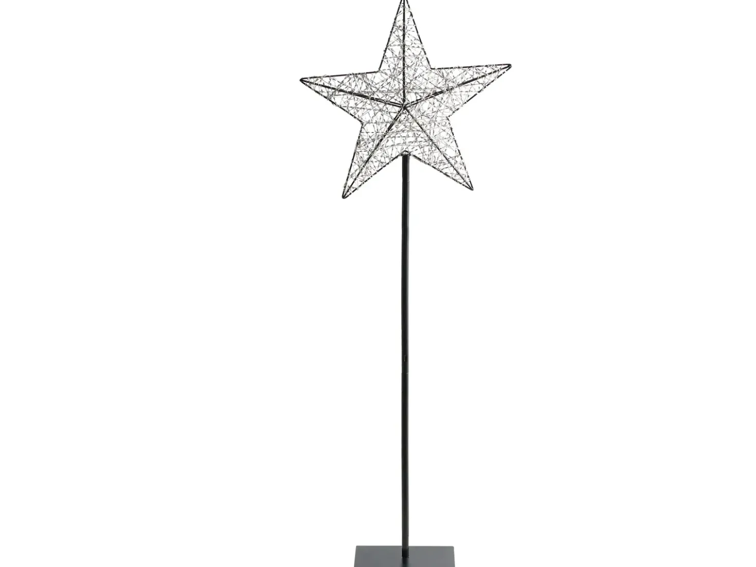 Decorazione per esterni LED SANNAN Stella 110 cm Nero