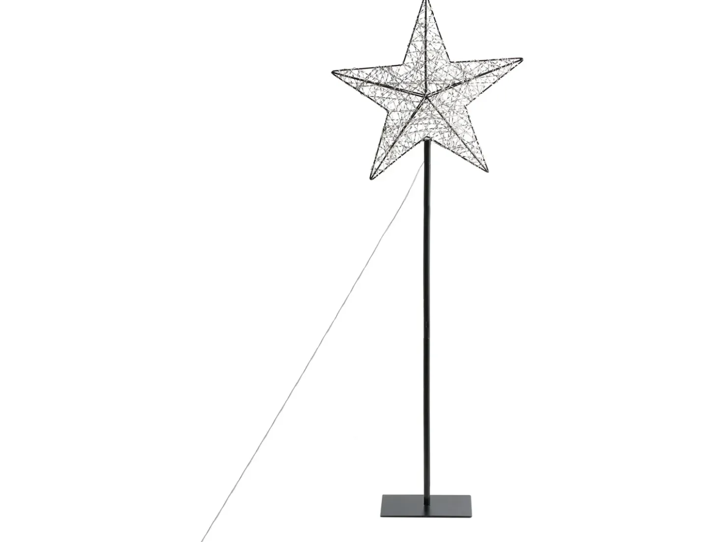Decorazione per esterni LED SANNAN Stella 110 cm Nero
