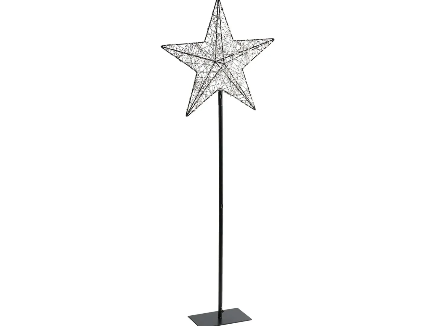 Decorazione per esterni LED SANNAN Stella 110 cm Nero