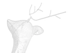 Decorazione per esterni LED ANGELI Renna 92/85/49 cm Bianco