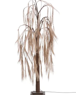 Decorazione per esterni LED KOPASKER Albero 160 cm Beige