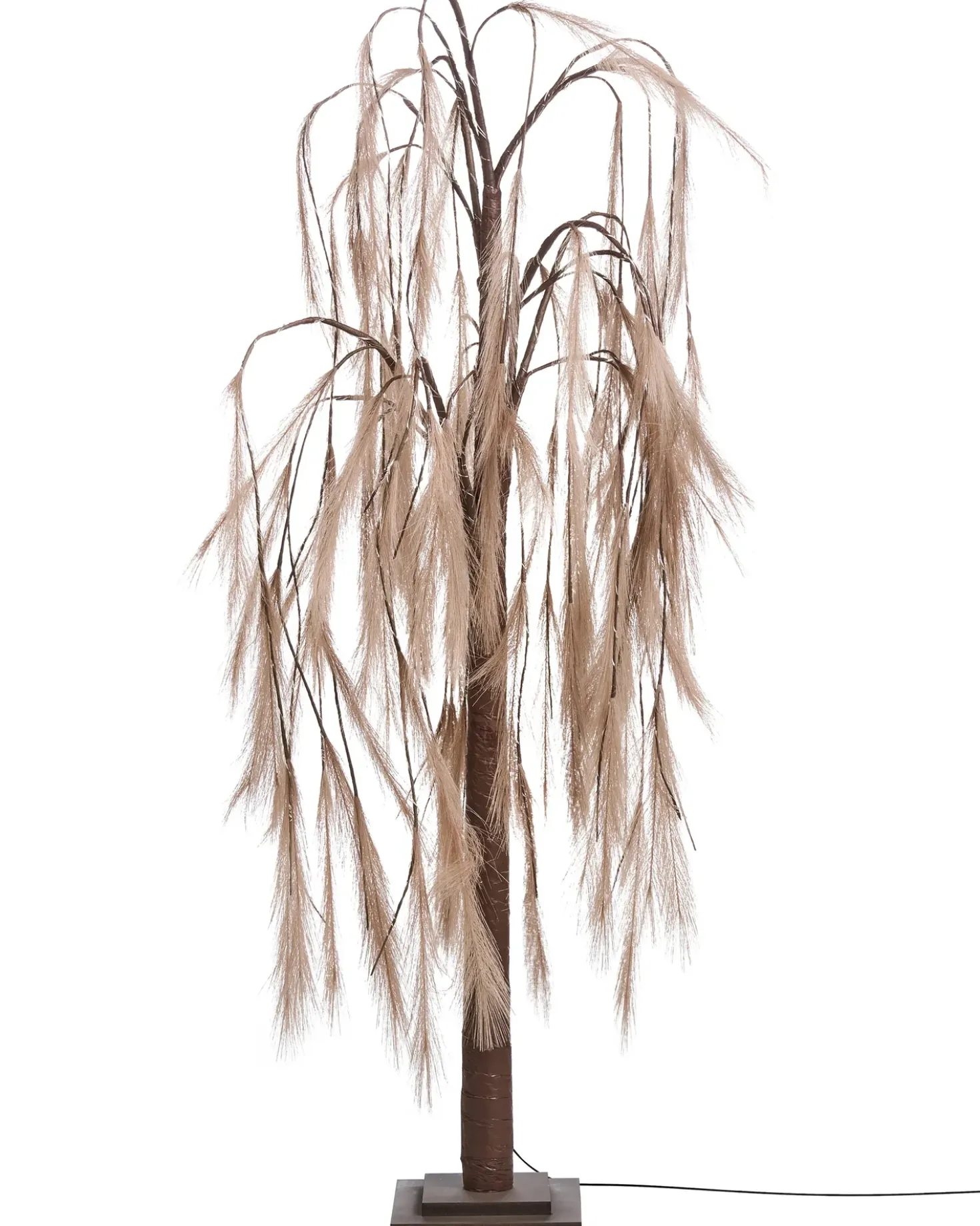 Decorazione per esterni LED KOPASKER Albero 160 cm Beige