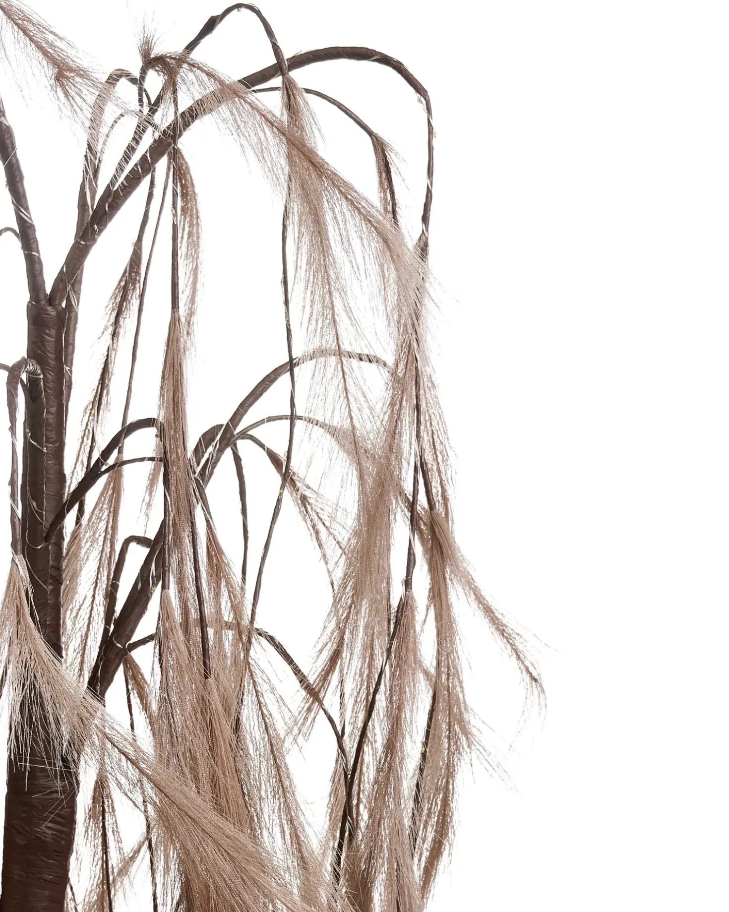 Decorazione per esterni LED KOPASKER Albero 160 cm Beige