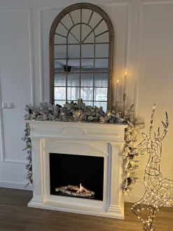 Decorazione per esterni LED MAHLATTI Renna 128 cm Nero
