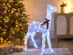 Decorazione per esterni LED AURENNE Cervo 110 cm Bianco