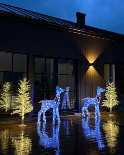 Decorazione per esterni LED AURENNE Cervo 110 cm Bianco