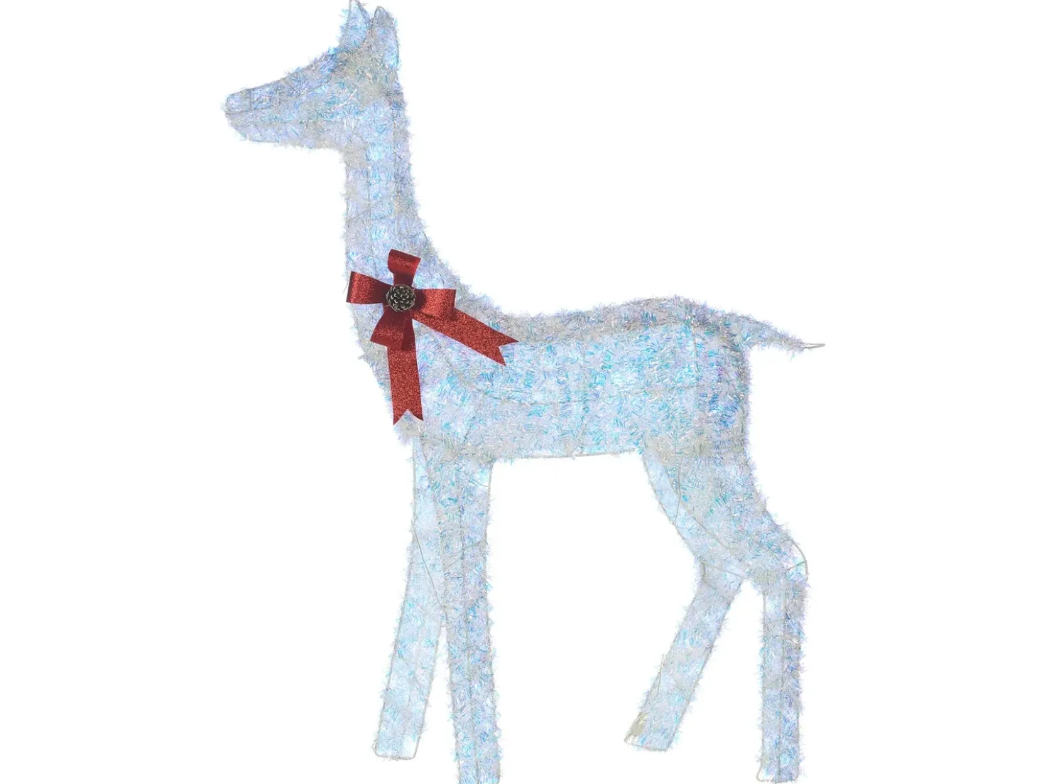 Decorazione per esterni LED AURENNE Cervo 110 cm Bianco