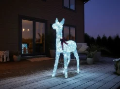Decorazione per esterni LED AURENNE Cervo 110 cm Bianco
