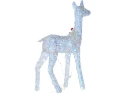 Decorazione per esterni LED AURENNE Cervo 110 cm Bianco