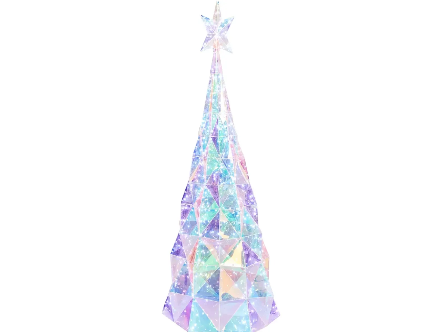 Decorazione per esterni LED ICELAND Albero di Natale 120 cm Multicolore