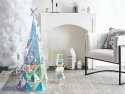Decorazione per esterni LED ICELAND Albero di Natale 120 cm Multicolore