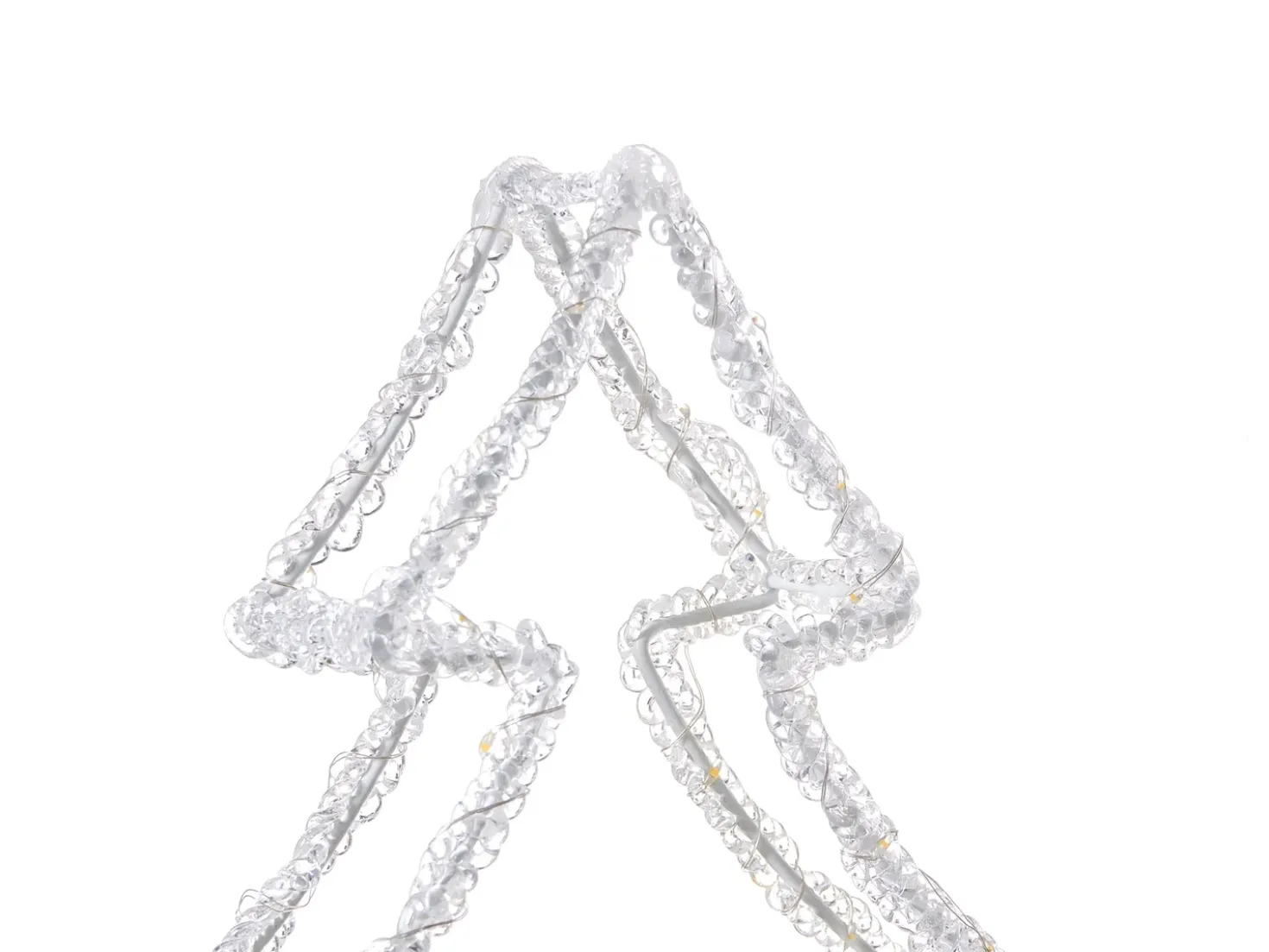 Decorazione per esterni LED OLBOAN Albero di Natale 34 cm Bianco