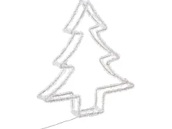 Decorazione per esterni LED OLBOAN Albero di Natale 34 cm Bianco