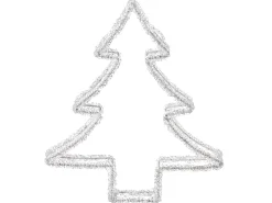 Decorazione per esterni LED OLBOAN Albero di Natale 34 cm Bianco