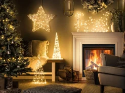 Decorazione per esterni LED KOTALA Albero di Natale 57 cm Argento