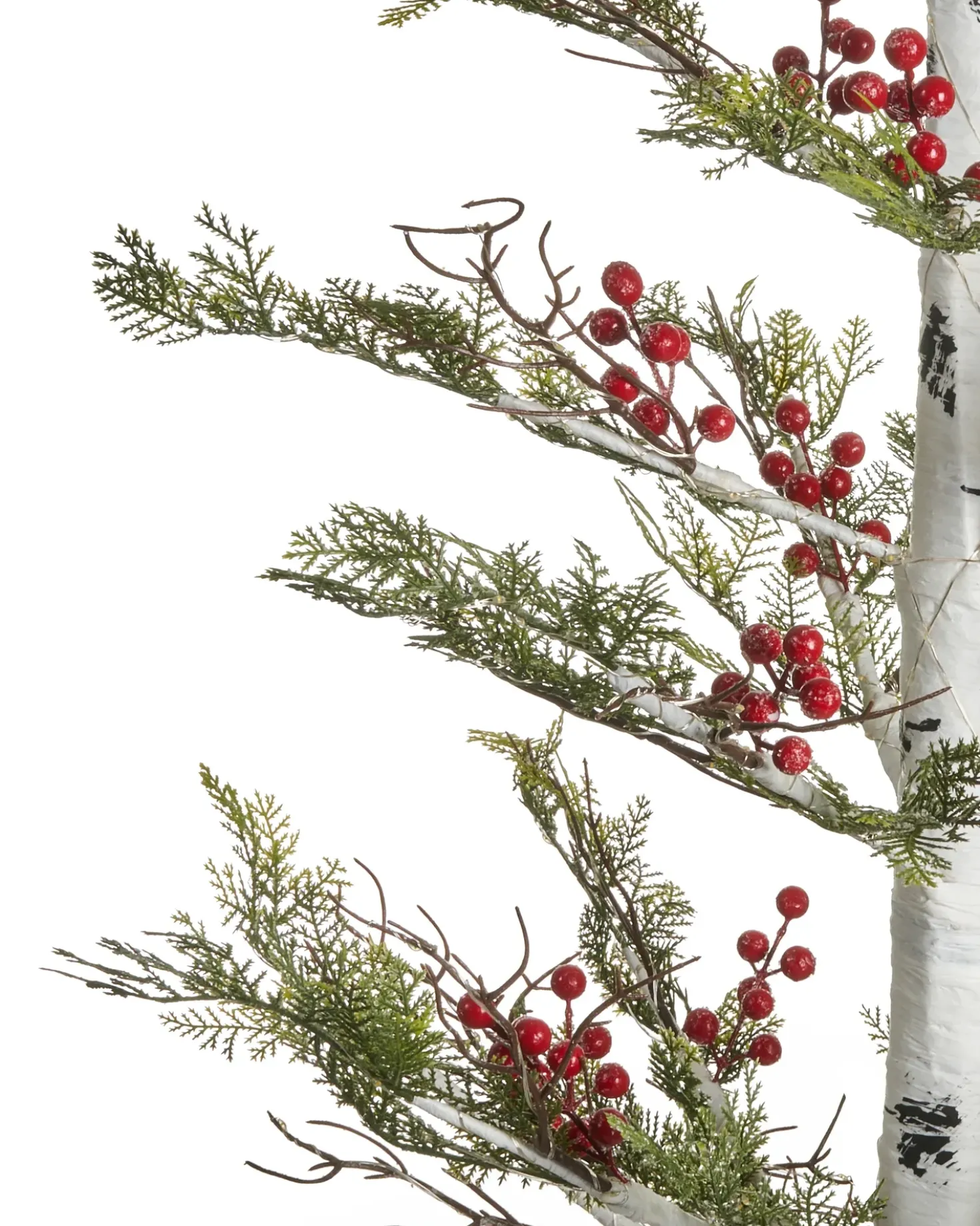 Decorazione per esterni LED VASSLEN Albero di Natale 160 cm Bianco