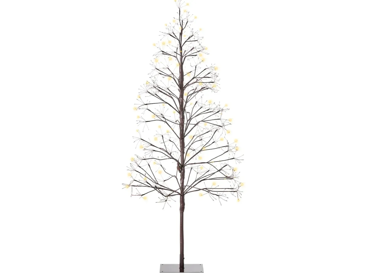 Decorazione per esterni LED LONKARI Albero 150 cm Marrone