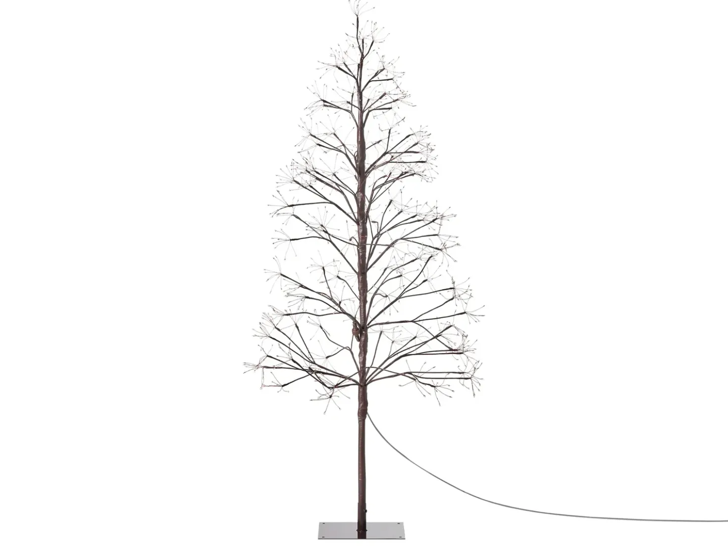 Decorazione per esterni LED LONKARI Albero 150 cm Marrone