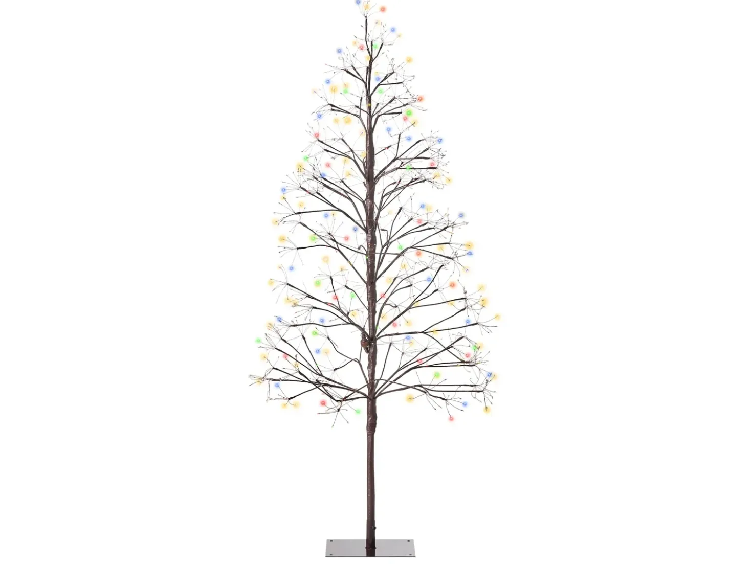 Decorazione per esterni LED LONKARI Albero 150 cm Marrone
