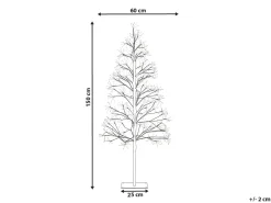 Decorazione per esterni LED LONKARI Albero 150 cm Marrone